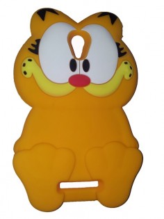 Чехол бампер силиконовый для смартфонов Redmi Note 2 Garfield